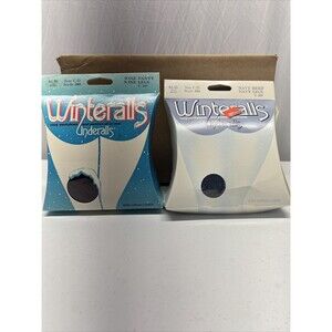 Vintage 1983-85 Winteralls Pantyhose Wine And Navy Size C-D Style 380